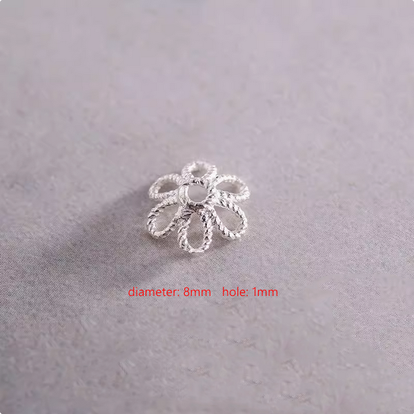 Sterling Silver Petal Torus Spacer Piece