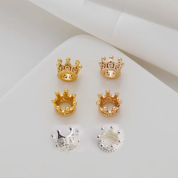 Alloy Color Preservation Electroplated Crown Zirconic Spacer