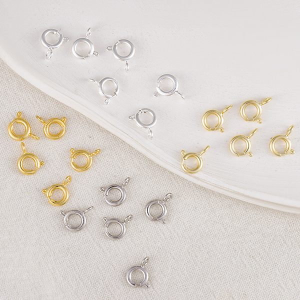 Brass Round Spring Ring Clasp