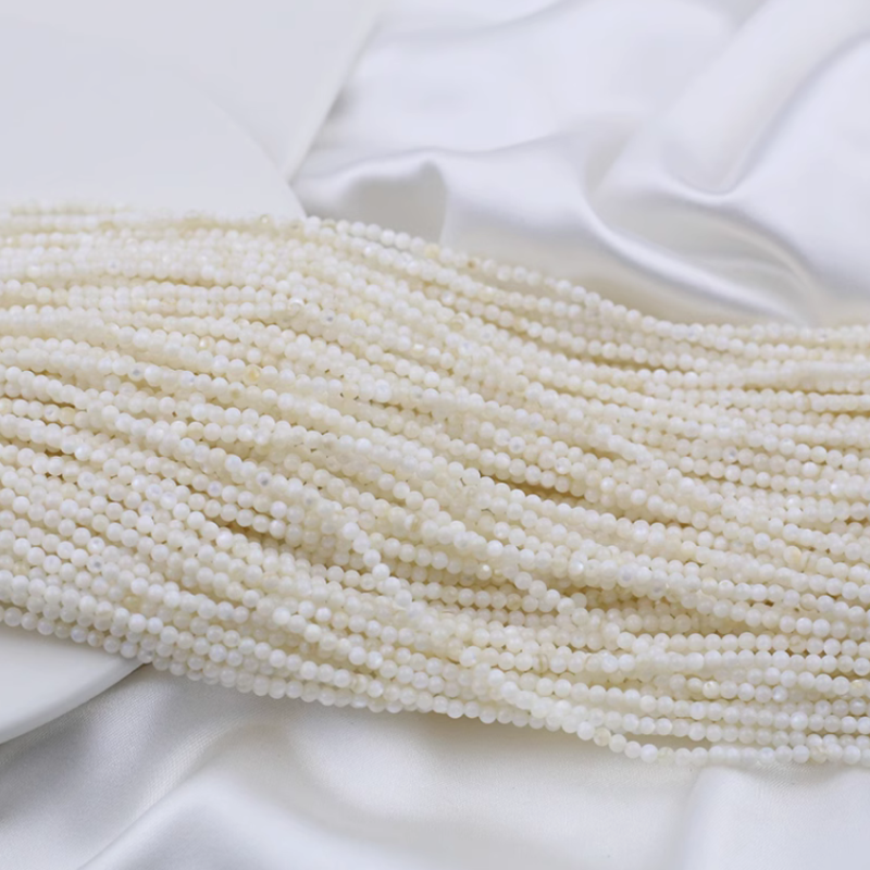 2-4mm Shell Material Beads Small Round Jewelry Dyed Warm Colorful Beads