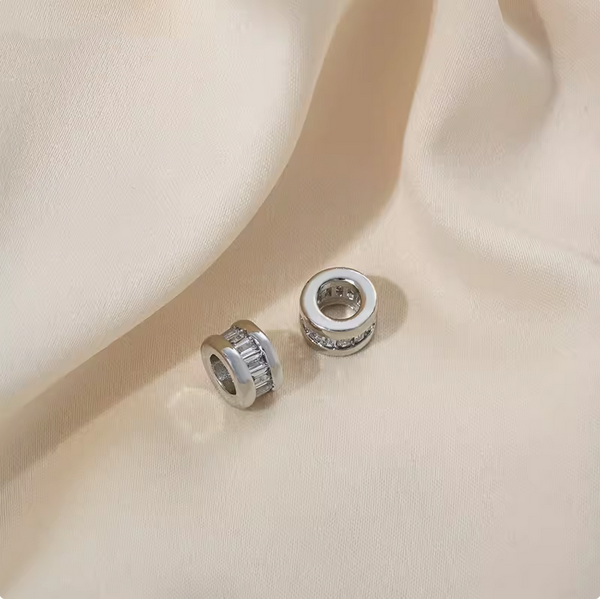 Brass Zirconic Spare Spacers Platinum Plated