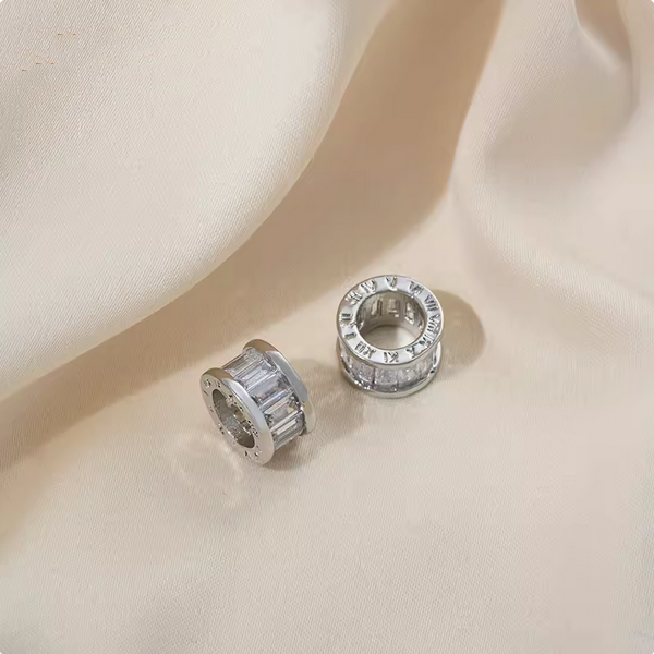 Brass Zirconic Spare Spacers Platinum Plated
