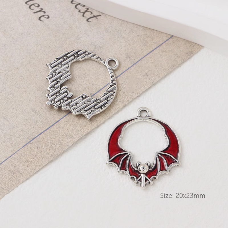 Pendant Halloween Theme Gothic Dark Handmaking DIY Charms Heart Sword