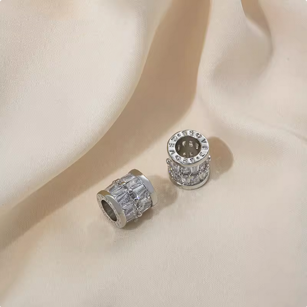 Brass Zirconic Spare Spacers Platinum Plated