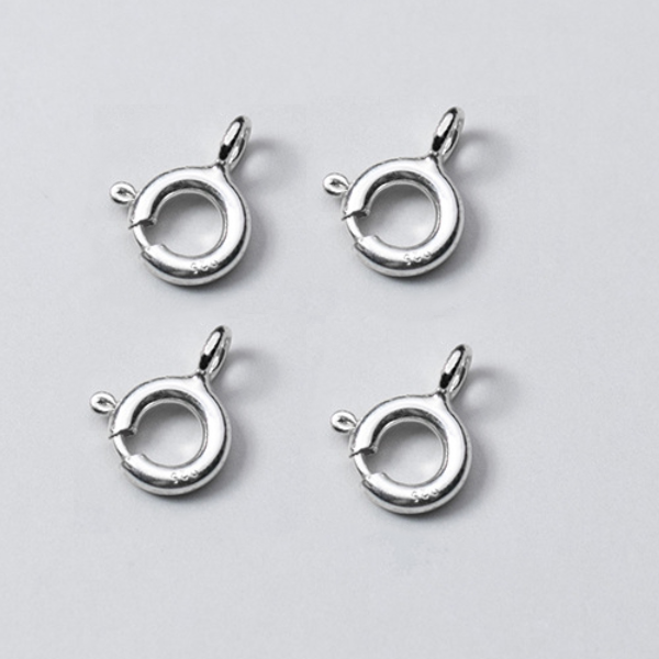 925 Sterling Silver Spring Ring Clasp