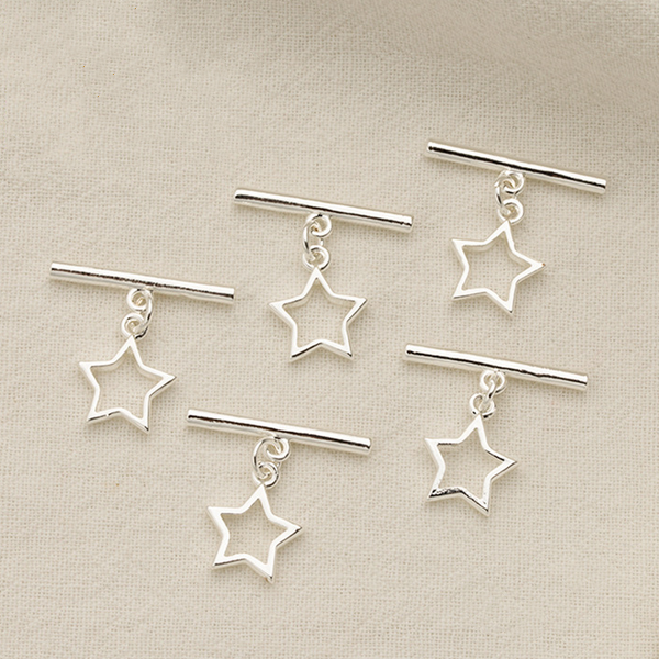 Brass Star Pinch / OT Toggle Clasps Colors Preservation