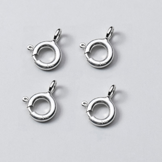 Sterling Silver 7mm Spring Ring Clasp -CSSQ-04