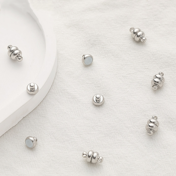 Brass Flat Round Magnetic Clasp