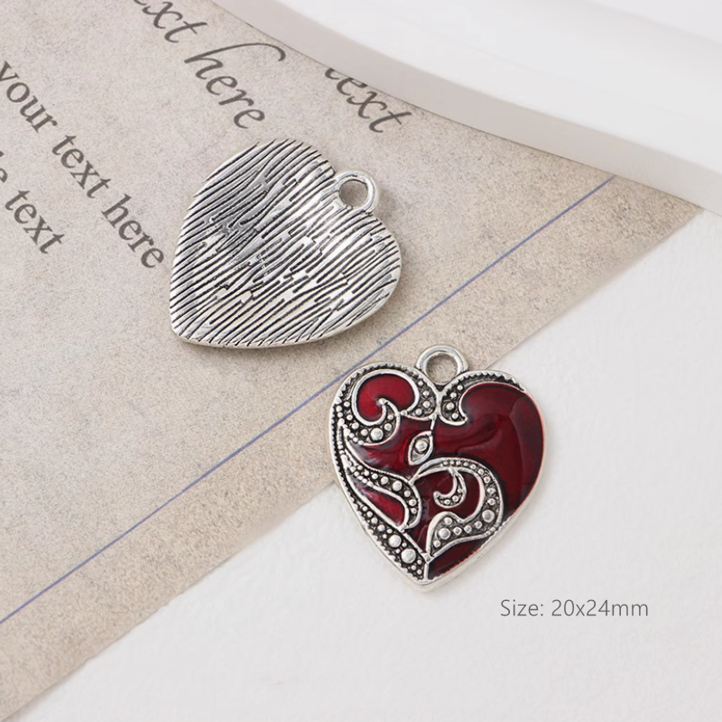 Pendant Halloween Theme Gothic Dark Handmaking DIY Charms Heart Sword