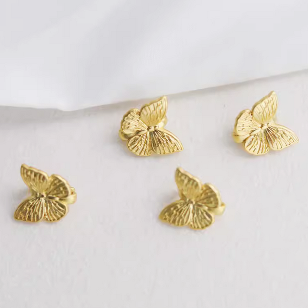 Brass Gilded Color Preservation Butterfly Hook Connector