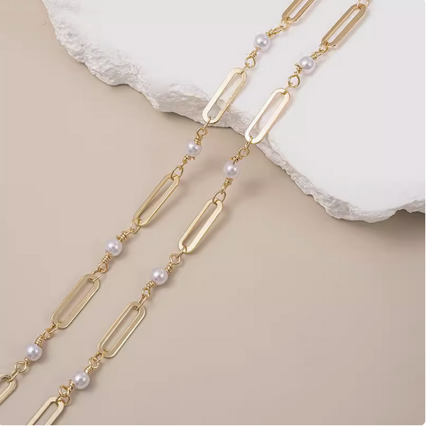 Brass Chain Necklace Heart Charm Diy