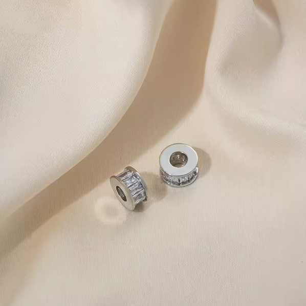 Brass Zirconic Spare Spacers Platinum Plated