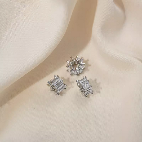 Brass Zirconic Spare Spacers Platinum Plated