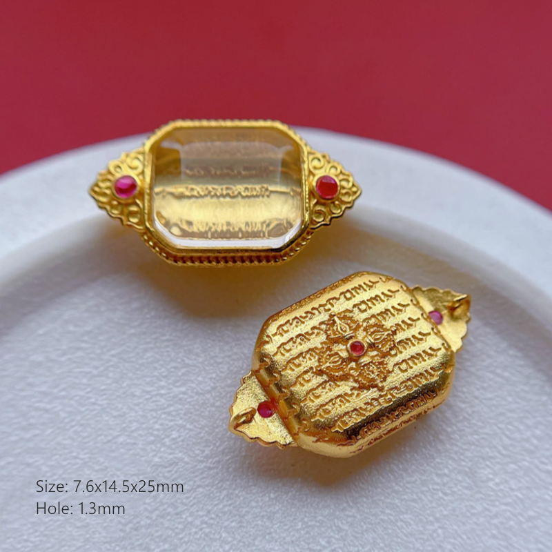 Nature Transparent Crystal Silver Gilded Base Spacers Partitions