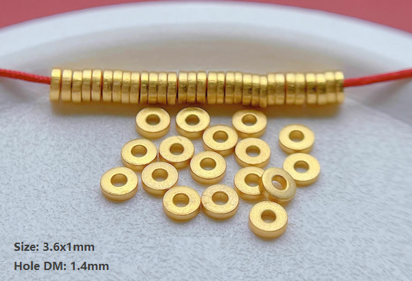 Sterling Silver Spacer Partition Piece, Gold Plated