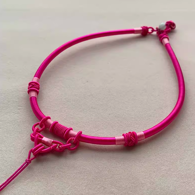 Rope Braided Semi-Finished Necklace Ethnic Traditional Style