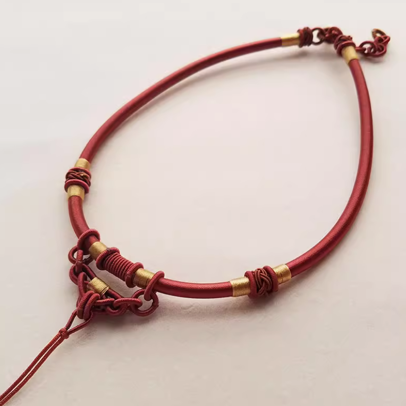 Rope Braided Semi-Finished Necklace Ethnic Traditional Style