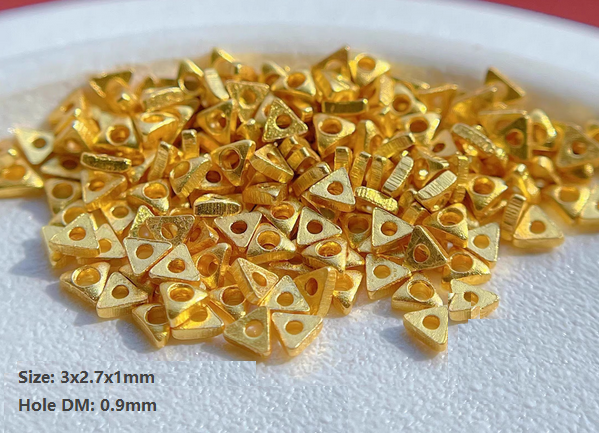 Sterling Silver Spacer Partition Piece, Gold Plated