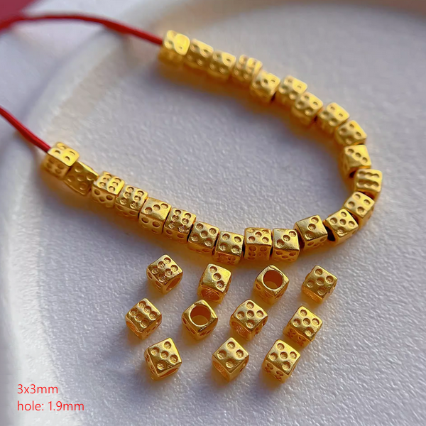 Sterling Silver Spacer Partition Piece, Gold Plated