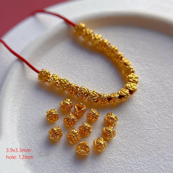 Sterling Silver Spacer Partition Piece, Gold Plated