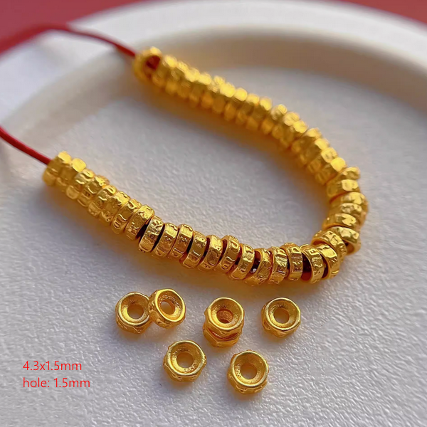 Sterling Silver Spacer Partition Piece, Gold Plated