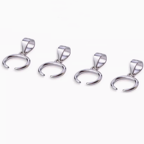 925 Sterling Silver Pinch Clip, Pendant Hanging Buckle