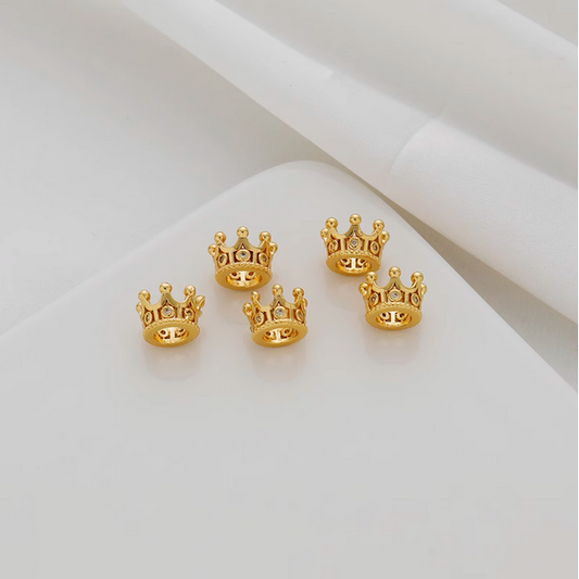 Alloy Crown Zirconic Spacer 18K Plated-AMCM-02