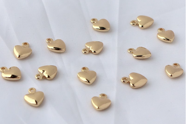 Brass Gold/Silver Plated Heart Shape Pendant