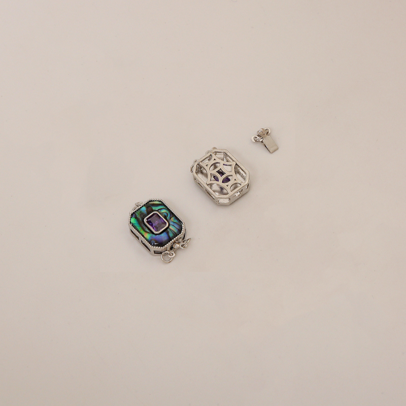 Brass Shell Insert Box Clasps