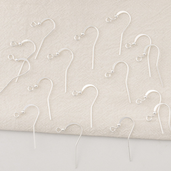 5 Pairs Brass Earring Hook Color Preservation