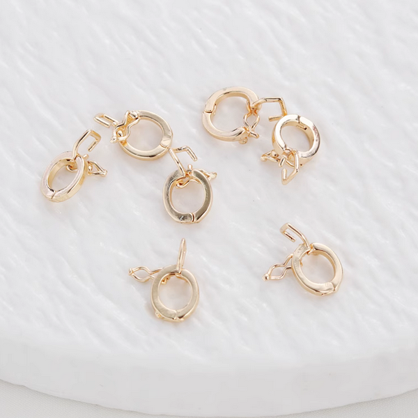 Brass Round Clip Snap Clasp