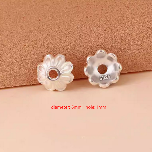 Sterling Silver Petal Torus Spacer Piece