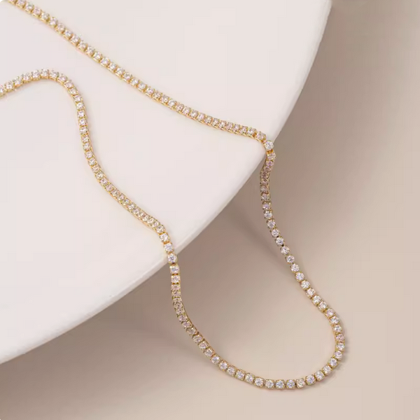 Brass Zirconic Chain Charm Diy