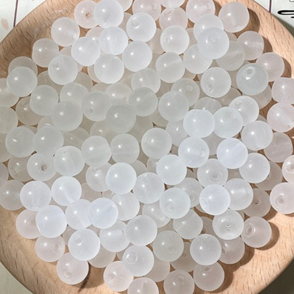 20pcs Glass Beads imitation Jade Beads