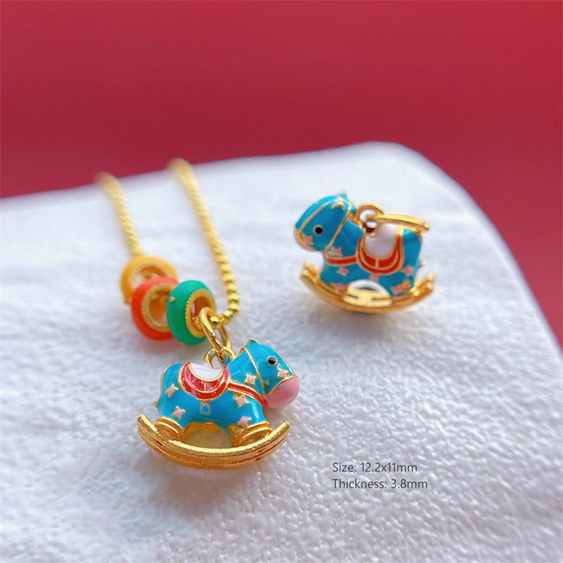 925 Sterling Silver Enamel Colorful Carousel Fun Charms