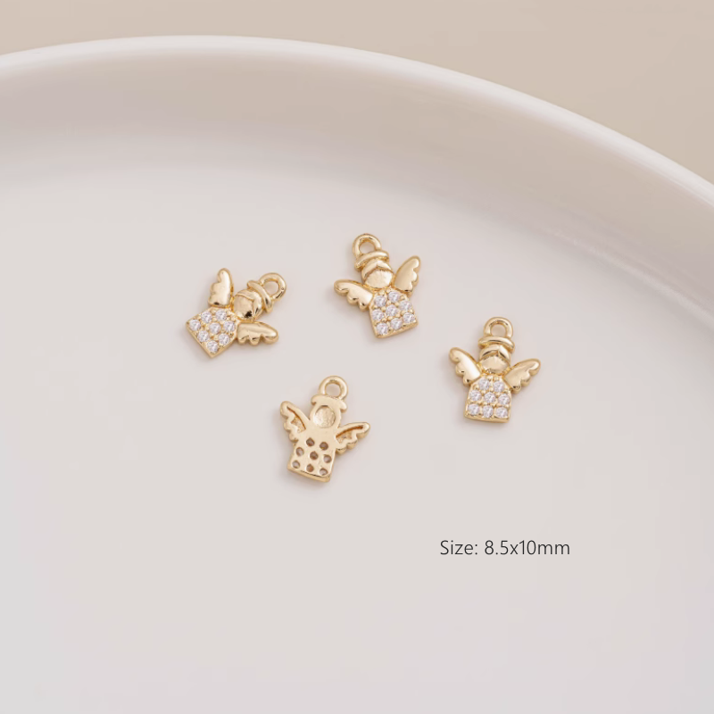 Brass 14K Gilded Zircon Necklace Bracelet Pendants Collection