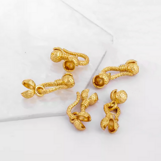 Double Side Pinch Clip Enwrap Ending Clasp