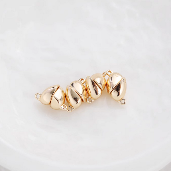 Brass Heart Shape Magnetic Clasp