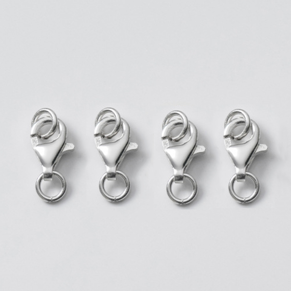 Sterling Silver 7x10mm Lobster Claw Clasp Double Ring -CSSS-03