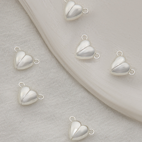 Brass Heart Shape Magnetic Clasp