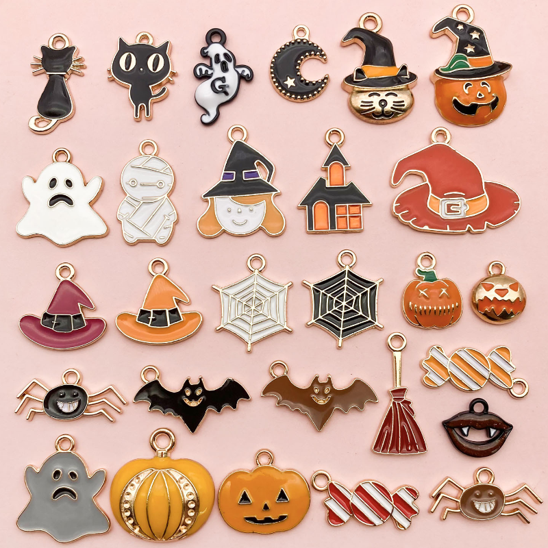 Halloween Oil Drop Dispensing Charms Ornament Gift Pendants