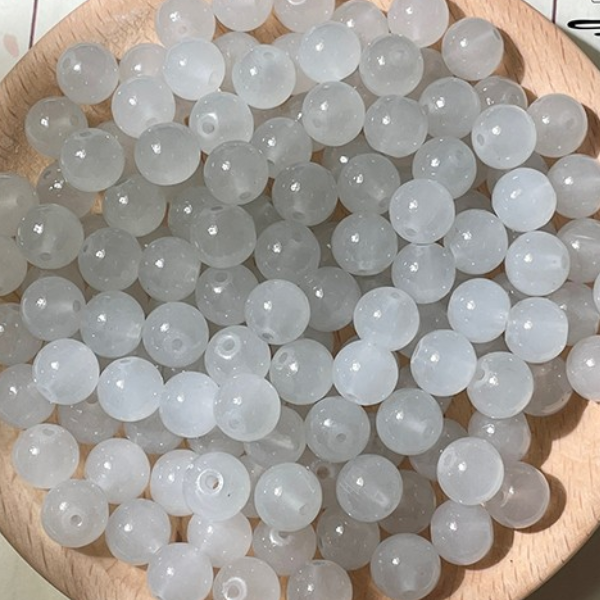20pcs Glass Beads imitation Jade Beads