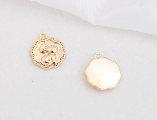 Brass Rabbit Pendant Piece - PMTP-01