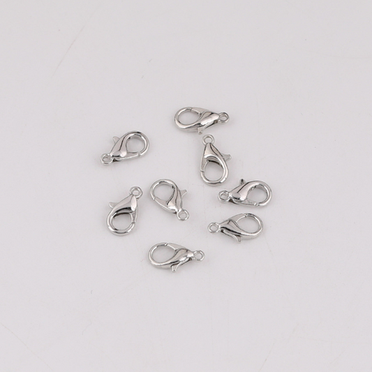 20pcs Stainless Steel 5mm Lobster Claw Clasp, Platinum Plated - CMLX-03