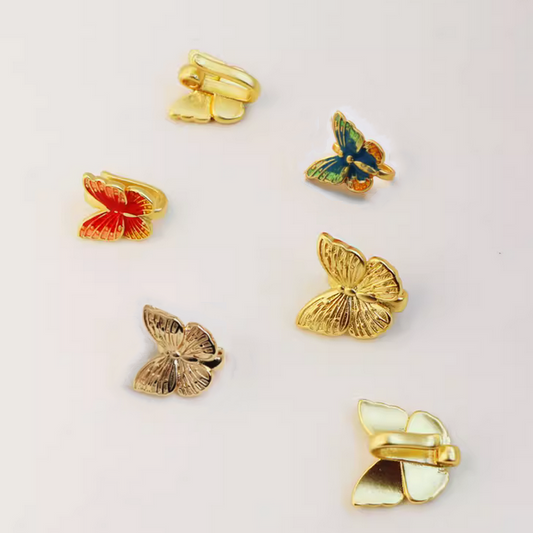 Brass Gilded Color Preservation Butterfly Hook Connector