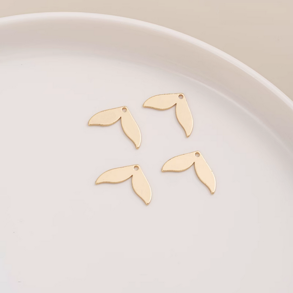Brass Fish / Mermaid / Whale Tail Shape Pendant - PMYQ-02
