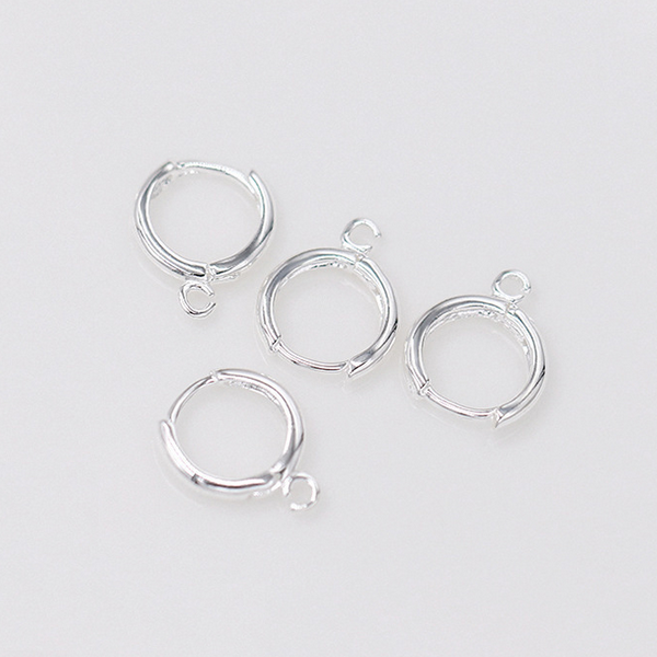 1 Pair Brass Earring Hoop Single Hanging Ring