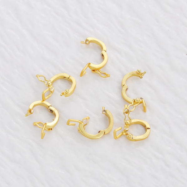 Brass Round Clip Snap Clasp