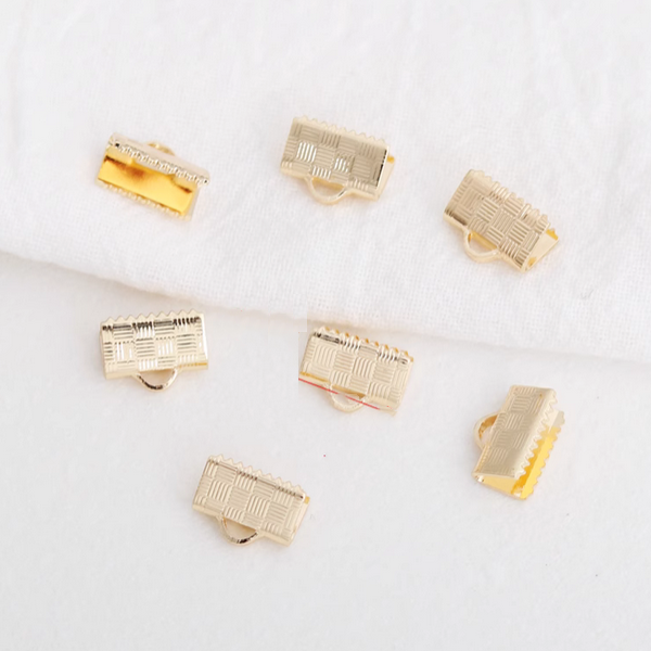 10pcs Brass Bracelet Pinch Clip