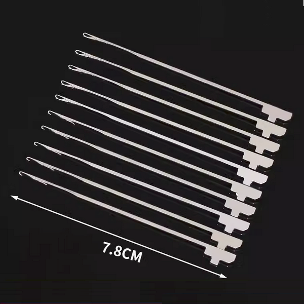 10pcs Stainless Steel Small Crochet Hook Needle Use To Beading- TLGZ-01